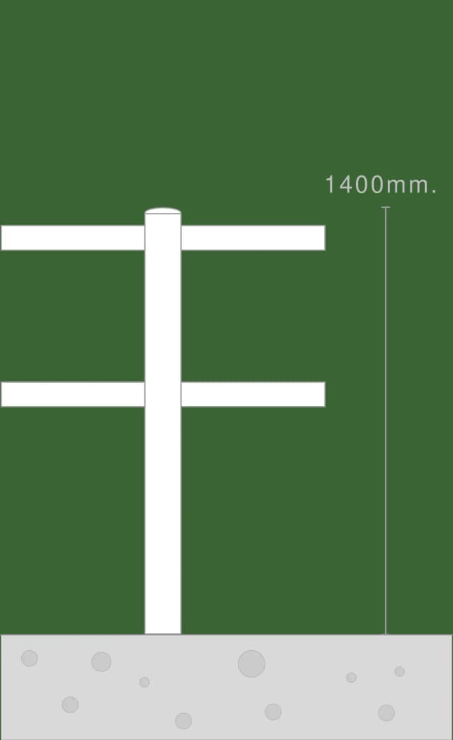 2-rail horse fence